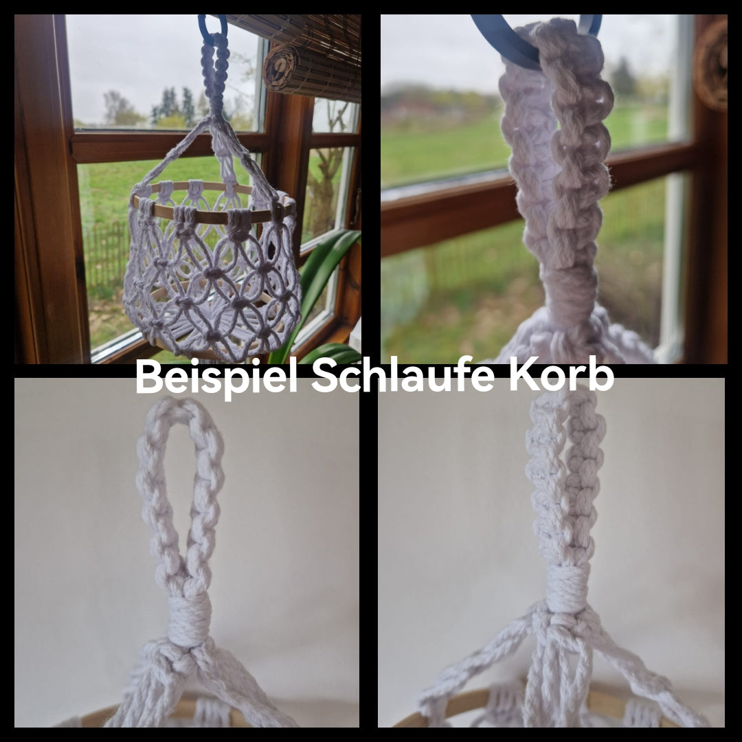 Makramee-Obstkorb zum Aufhängen (von Knotenliebe by Sina Milde)