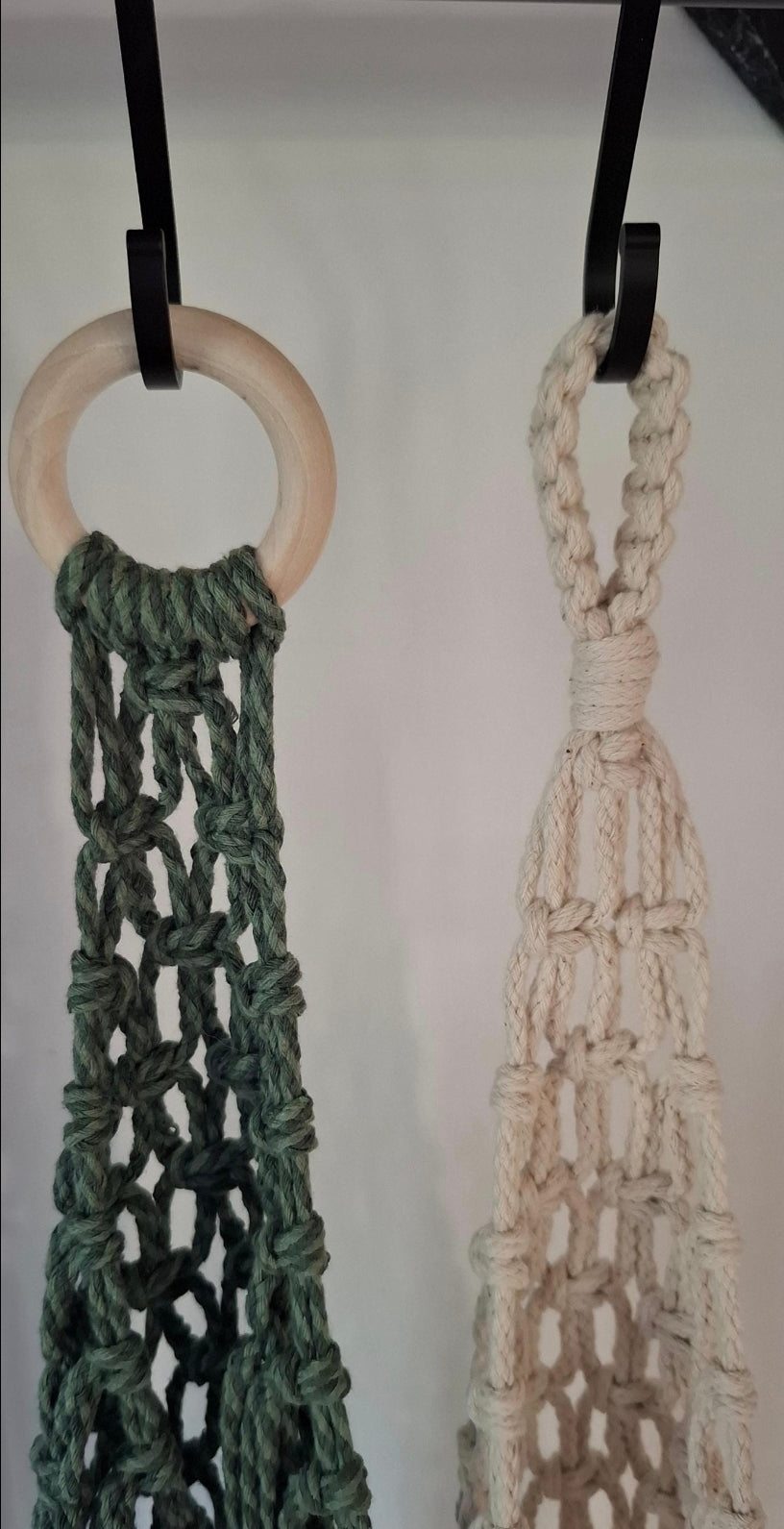 Makramee-Obstnetz und Organizer zum Aufhängen (von Knotenliebe by Sina Milde)