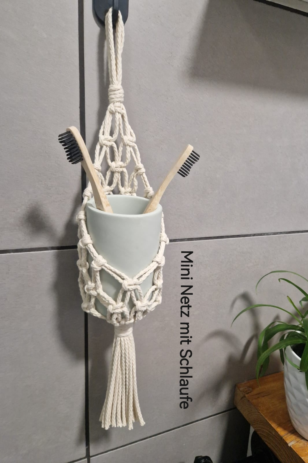 Makramee-Obstnetz und Organizer zum Aufhängen (von Knotenliebe by Sina Milde)