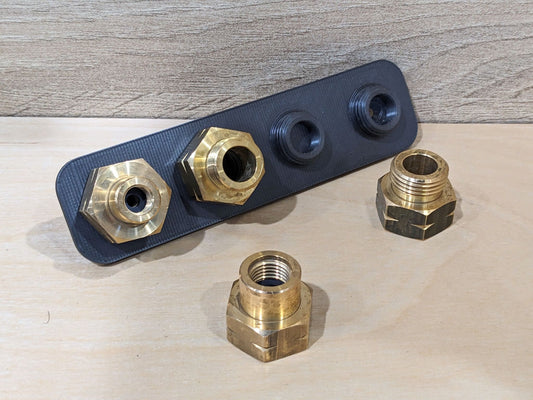 Gas-Fülladapter Halter (für Europaflaschen-Füllset)